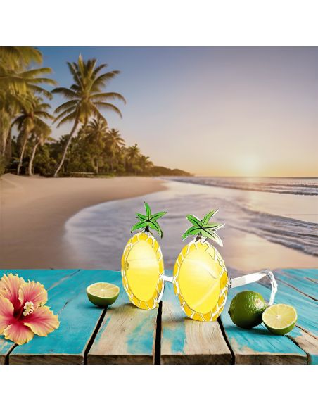 Lunettes ananas - Couleurs : Jaune et Vert