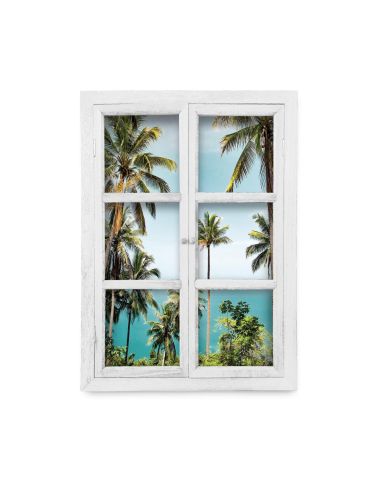 FENETRE TABLEAU PALMIERS/COCOTIERS