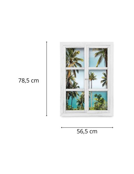 FENETRE TABLEAU PALMIERS/COCOTIERS