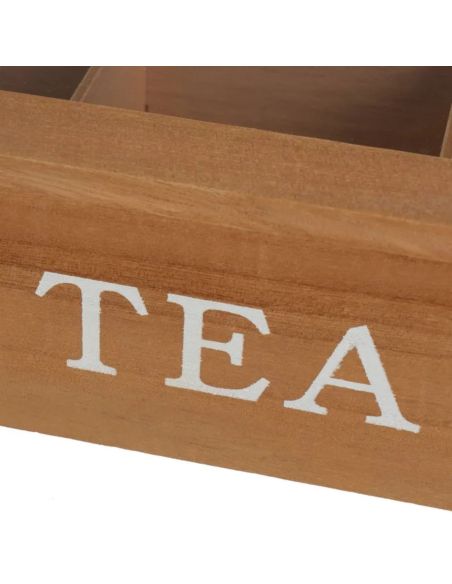 CAISSE 9 COMPRATIMENTS MDF-CRISTAL 24 X 24 X 7 CM