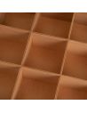 CAISSE 9 COMPRATIMENTS MDF-CRISTAL 24 X 24 X 7 CM