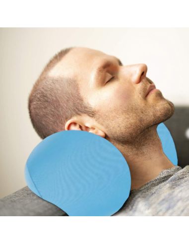 Coussin de Voyage Pour la Nuque à Microbilles - Dimensions : 31 x 15 cm - 6 Couleurs Disponibles