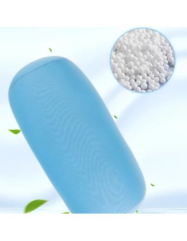 Coussin de Voyage Pour la Nuque à Microbilles - Dimensions : 31 x 15 cm - 6 Couleurs Disponibles