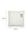 Coussin Déco "Imitation Fourrure" Déhoussable - Dimensions : 40 x 40 cm