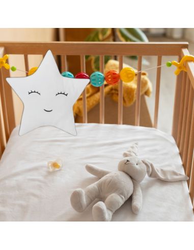 Coussins en Forme d'Etoile Pour Enfants - Dimensions : 37 x 37 cm - Disponible en 3 Couleurs