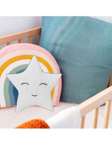 Coussins en Forme d'Etoile Pour Enfants - Dimensions : 37 x 37 cm - Disponible en 3 Couleurs