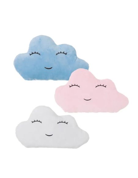 Coussins en Forme de Nuage Pour Enfants - Dimensions : 22 x 33 cm - Disponible en 3 Couleurs