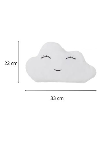 Coussins en Forme de Nuage Pour Enfants - Dimensions : 22 x 33 cm - Disponible en 3 Couleurs