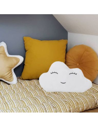 Coussins en Forme de Nuage Pour Enfants - Dimensions : 22 x 33 cm - Disponible en 3 Couleurs