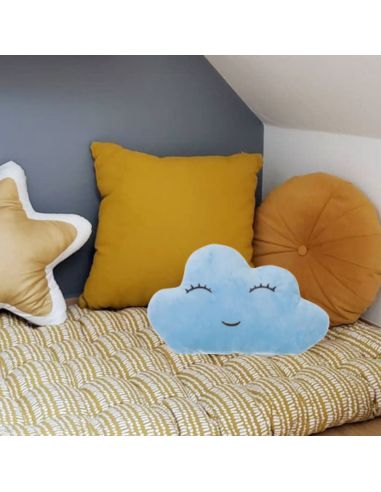 Coussins en Forme de Nuage Pour Enfants - Dimensions : 22 x 33 cm - Disponible en 3 Couleurs