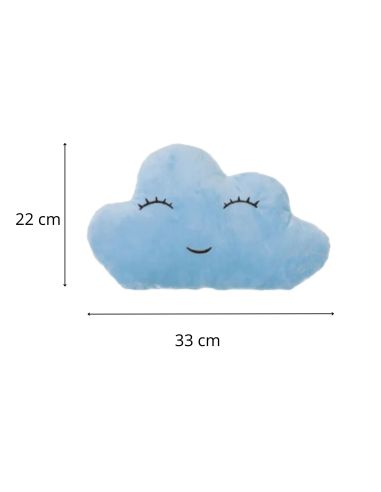 Coussins en Forme de Nuage Pour Enfants - Dimensions : 22 x 33 cm - Disponible en 3 Couleurs