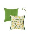Lot de  2 Coussins Motif Végétal Déhoussable Style 2 - Dimensions : 45 x 45 cm