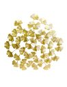Décoration Murale Fleurs " Ginkgo " en Métal doré/ Dimensions : 48,5 x 48,5 x 0,5 cm