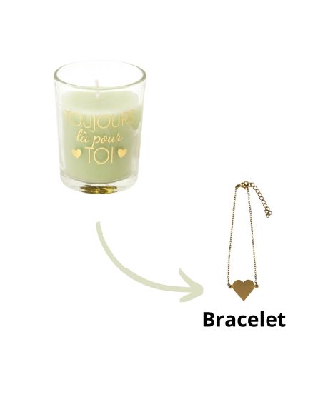 Bougie Bijou Parfumé - Dimensions : 5,5 x 6,5 cm - Disponible en 3 Parfums