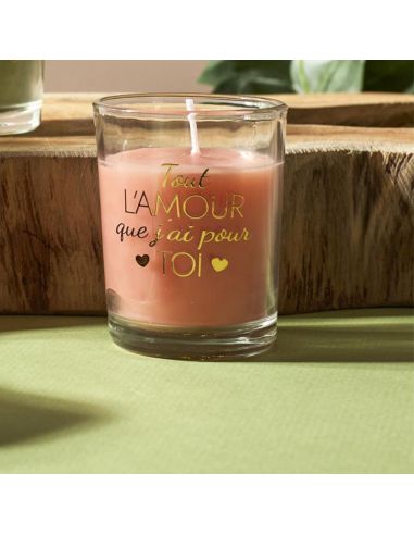 Bougie Bijou Parfumé - Dimensions : 5,5 x 6,5 cm - Disponible en 3 Parfums