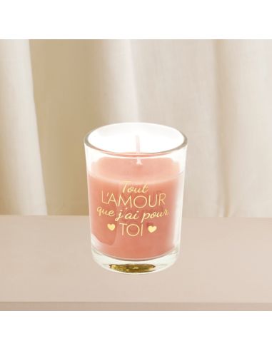 Bougie Bijou Parfumé - Dimensions : 5,5 x 6,5 cm - Disponible en 3 Parfums