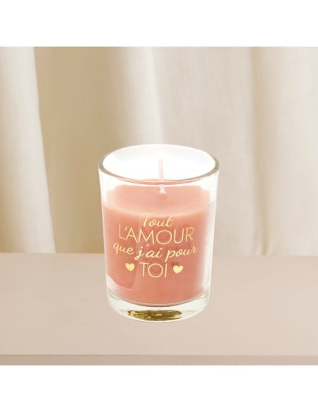 Bougie Bijou Parfumé - Dimensions : 5,5 x 6,5 cm - Disponible en 3 Parfums