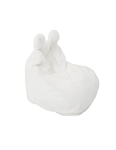 Fauteuil Enfant Imitation Fourrure "ted" 54cm Blanc - 40 x 50 x 54 cm