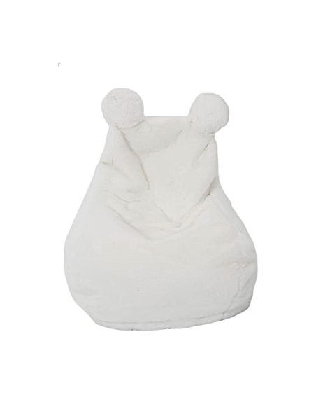 Fauteuil Enfant Imitation Fourrure "ted" 54cm Blanc - 40 x 50 x 54 cm