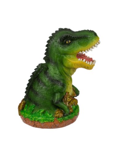Tirelire Dinosaure en Céramique - Dimensions : 10 x 10 x 14 cm - Couleurs Disponibles : Marron ou Vert