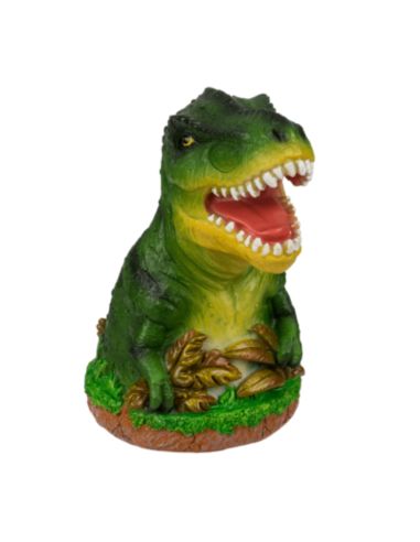 Tirelire Dinosaure en Céramique - Dimensions : 10 x 10 x 14 cm - Couleurs Disponibles : Marron ou Vert