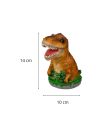 Tirelire Dinosaure en Céramique - Dimensions : 10 x 10 x 14 cm - Couleurs Disponibles : Marron ou Vert