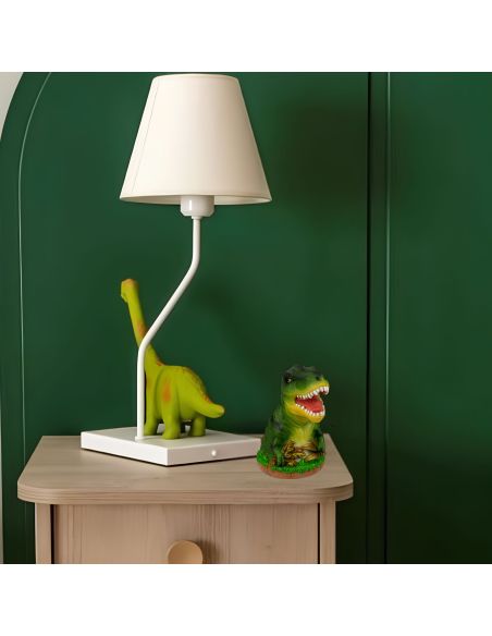 Tirelire Dinosaure en Céramique - Dimensions : 10 x 10 x 14 cm - Couleurs Disponibles : Marron ou Vert
