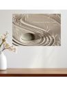 Toile Murale sur Cadre en Bois Zen "Bonheur" - Dimensions : 60 x 40 x 2 cm