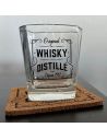 Coffret Prestige à  Whisky - Contiens : 2 Verres et 2 Dessous de Verre 