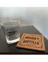 Coffret Prestige à  Whisky - Contiens : 2 Verres et 2 Dessous de Verre 