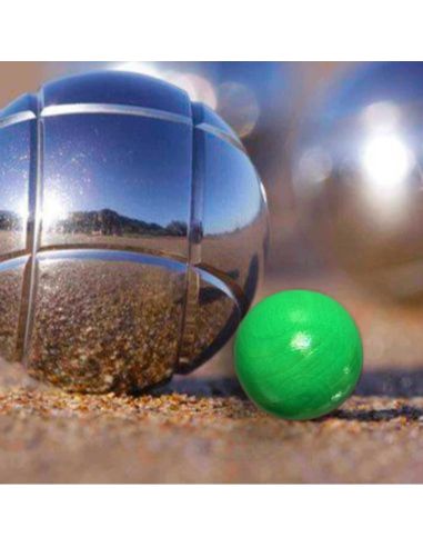 Lot de 3 Cochonnets Fluo Pétanque - Couleurs : Rouge, Jaune, Vert