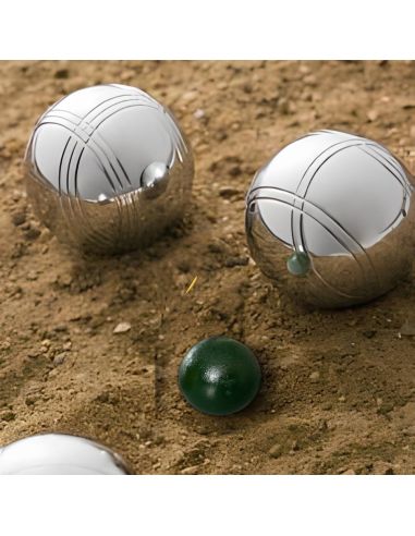 Lot de 3 Cochonnets Pétanque - Couleurs : Rouge, Jaune, Noir