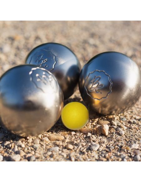 Lot de 3 Cochonnets Pétanque - Couleurs : Rouge, Jaune, Noir