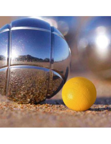 Lot de 3 Cochonnets Pétanque - Couleurs : Rouge, Jaune, Noir