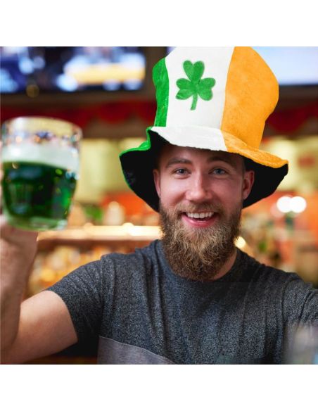 Chapeau Saint Patrick Irlandais - Dimensions : 31,5 x 23 x 22 cm