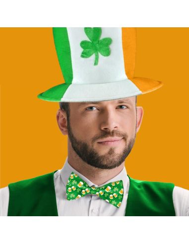 Chapeau Saint Patrick Irlandais - Dimensions : 31,5 x 23 x 22 cm
