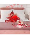 Ballon Aluminium "Love" Rouge Saint Valentin - Paille Incluse - Dimensions : 84 x 55 cm