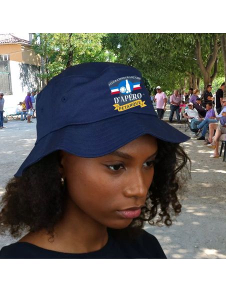 Chapeau Bob Pétanque " Fédération Française d'Apéro Pétanque" - Taille : Unique