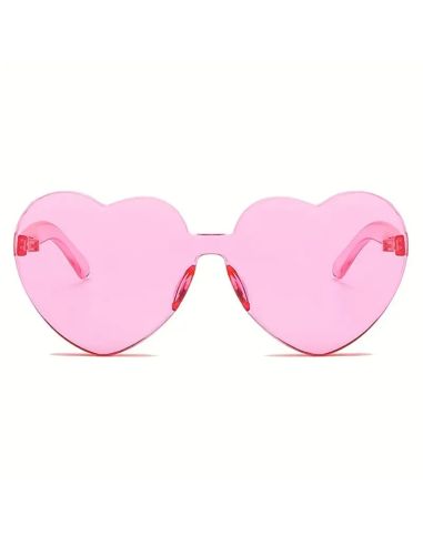 Lunettes en Forme de Coeur Saint Valentin - Couleurs Disponibles : Rose ou Rouge