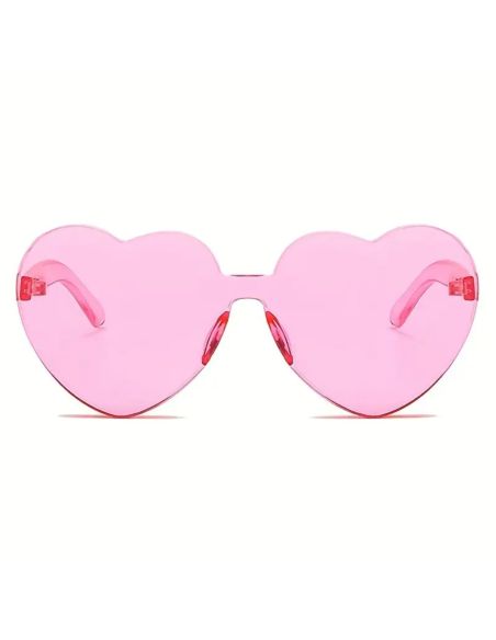 Lunettes en Forme de Coeur Saint Valentin - Couleurs Disponibles : Rose ou Rouge