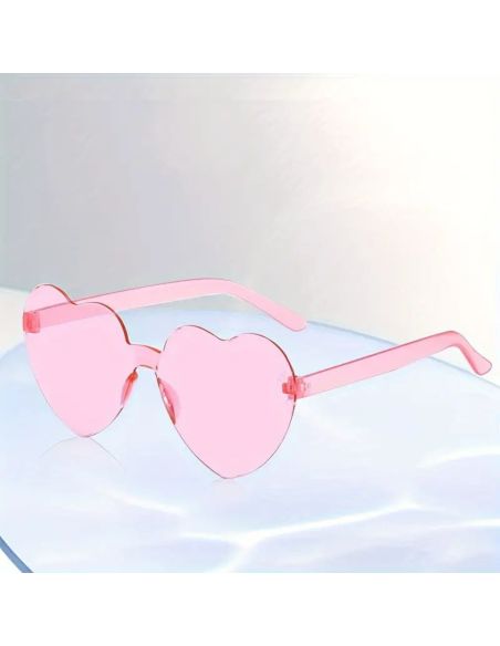 Lunettes en Forme de Coeur Saint Valentin - Couleurs Disponibles : Rose ou Rouge