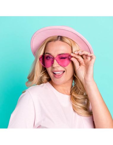 Lunettes en Forme de Coeur Saint Valentin - Couleurs Disponibles : Rose ou Rouge