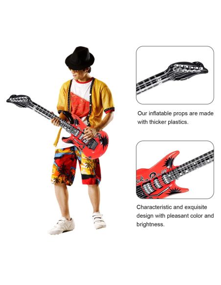 Guitare gonflable Rock 'n' roll - Dimensions : 90 cm