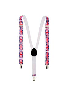 Bretelles Anglaise " UK Party" - Couleurs : Rouge, Blanc et Bleu