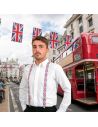 Bretelles Anglaise " UK Party" - Couleurs : Rouge, Blanc et Bleu