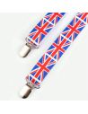 Bretelles Anglaise " UK Party" - Couleurs : Rouge, Blanc et Bleu