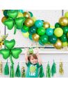 Ballon Métallique Trèfle Saint Patrick - Dimensions : 32 x 40 cm 