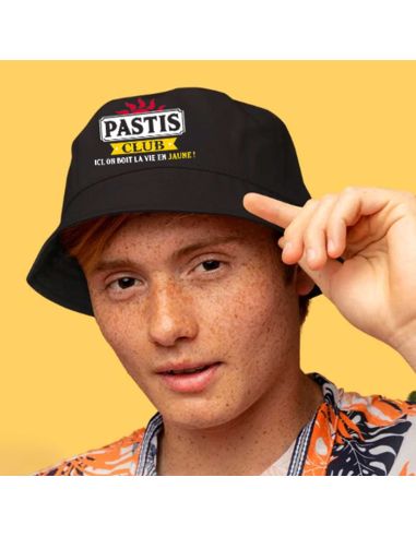 Chapeau bob "Pastis Club "/ Taille : Unique