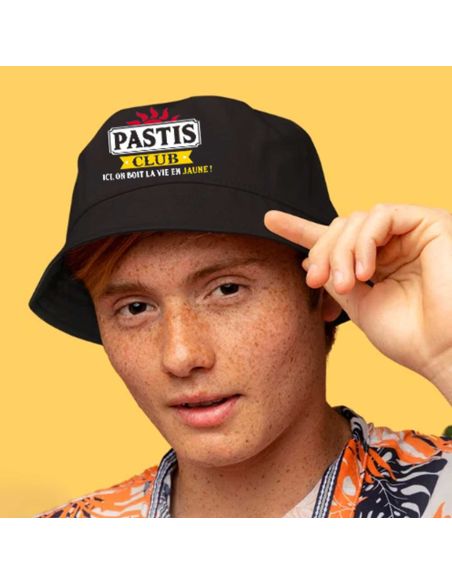 Chapeau bob "Pastis Club "/ Taille : Unique