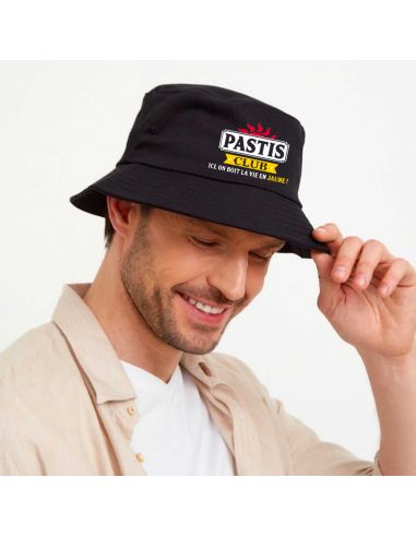 Chapeau bob "Pastis Club "/ Taille : Unique